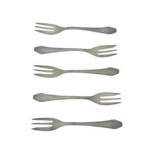 German Silverplate Dessert Forks Klingel 90 Small 3 Prong Set Vintage Dining